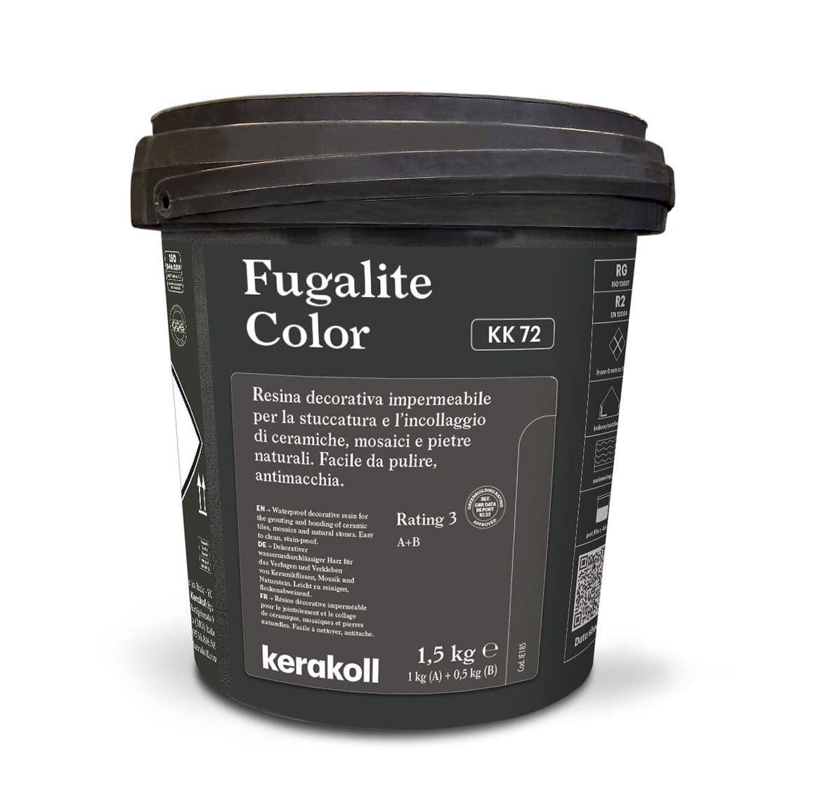 Фуга эпоксидная KeraKoll Fugalite КК72 Угольный 1,5 кг