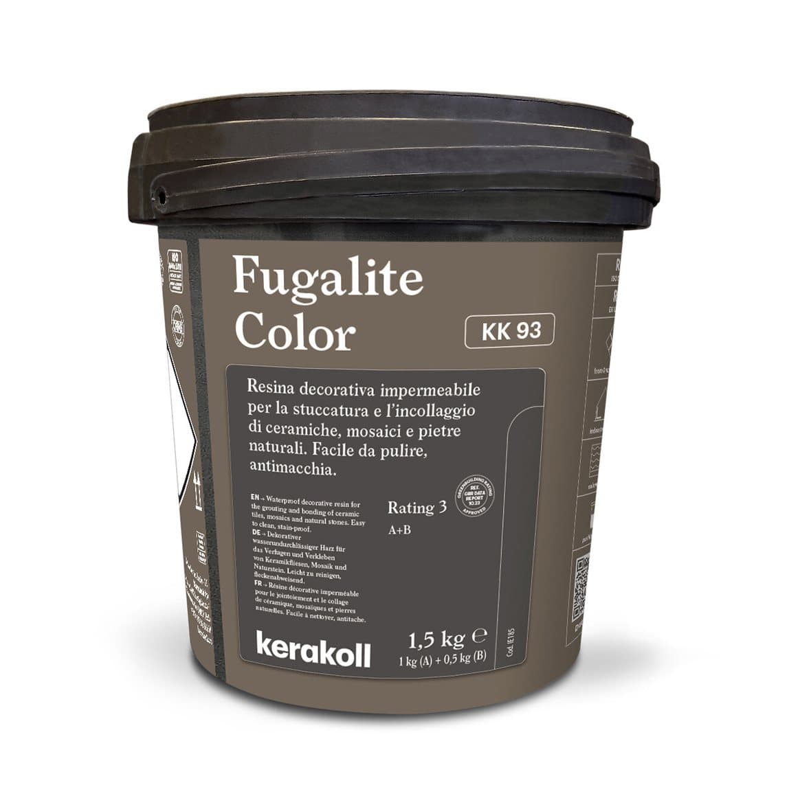 Фуга эпоксидная KeraKoll Fugalite КК93 Брезентовый серый 1,5 кг