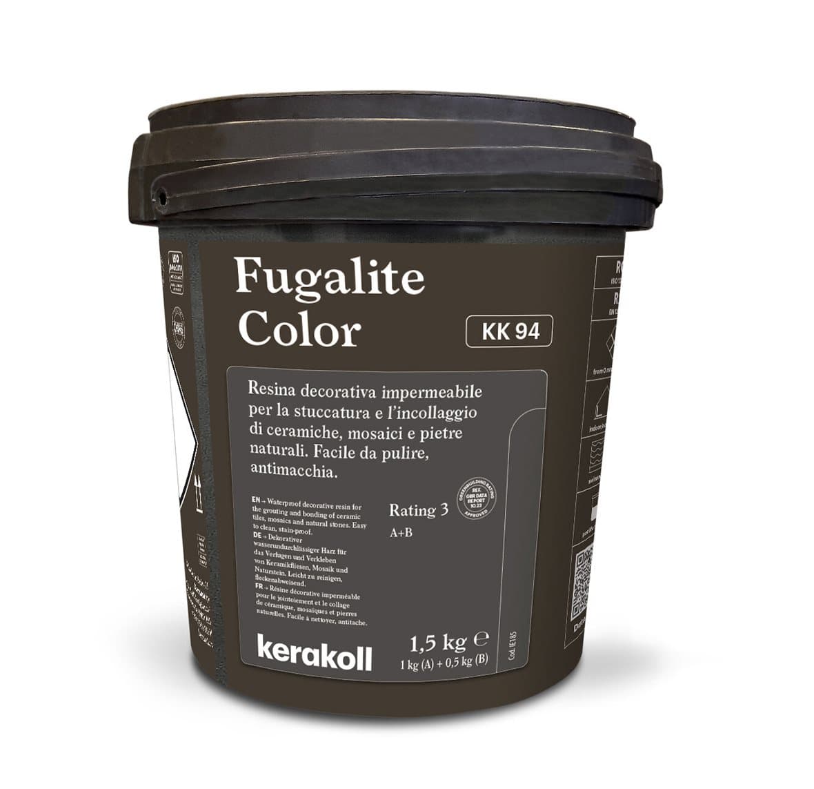 Фуга эпоксидная KeraKoll Fugalite КК94 Черный кофе 1,5 кг