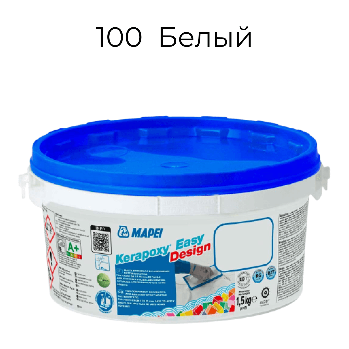 Эпоксидная фуга Mapei Kerapoxy Easy Design 100 Белый 1.5кг