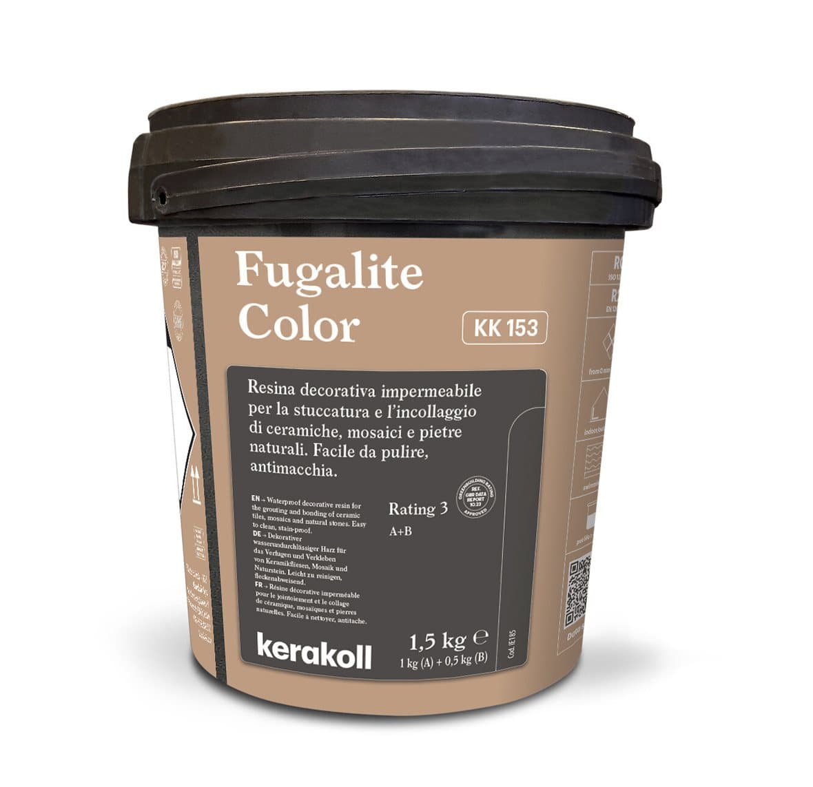 Фуга эпоксидная KeraKoll Fugalite КК153 Мокрый песок 1,5 кг