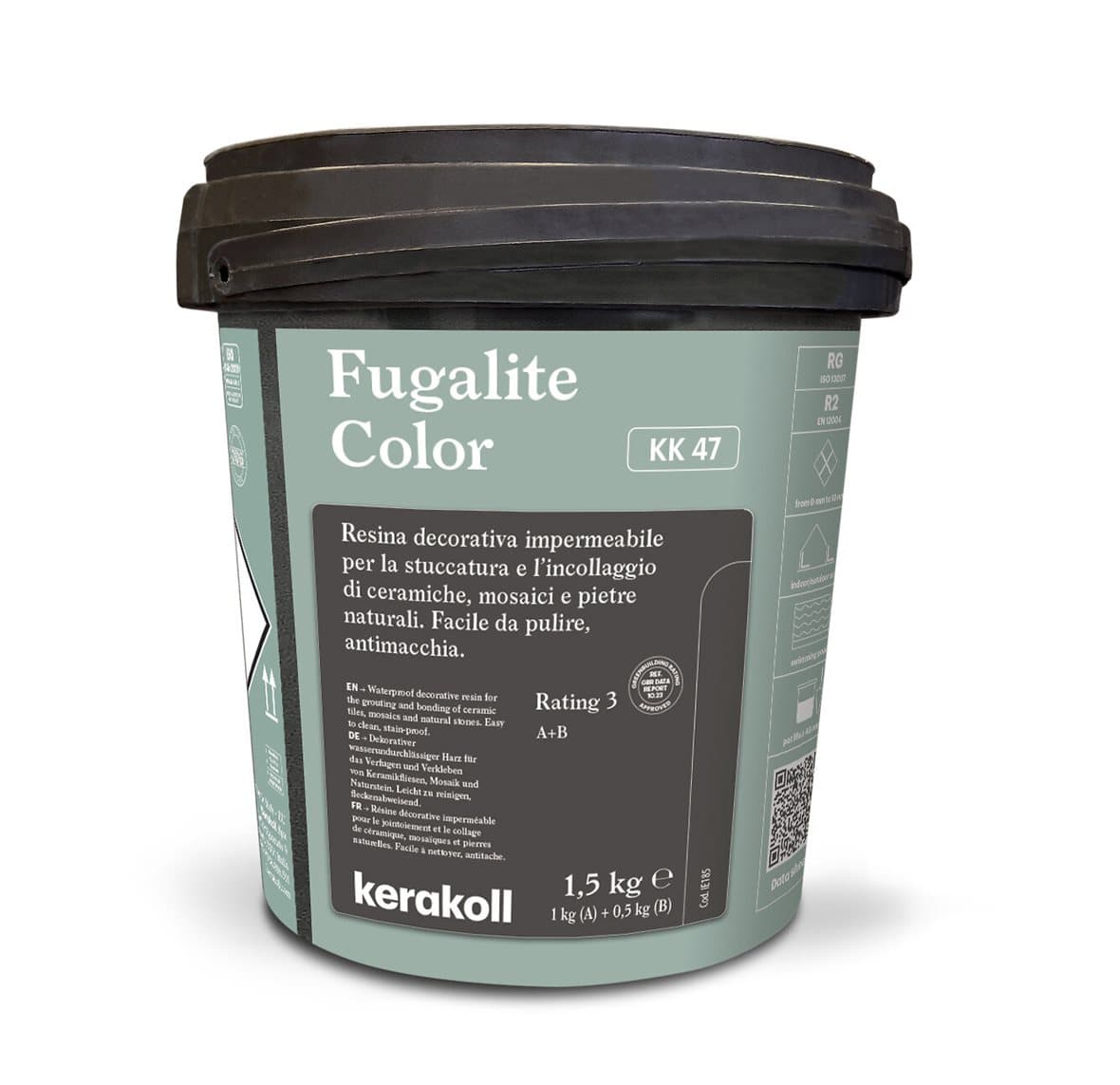 Фуга эпоксидная KeraKoll Fugalite КК47 Серо-зеленый 1,5 кг