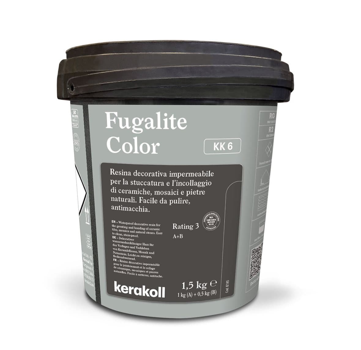Фуга эпоксидная KeraKoll Fugalite КК6 Светло-серый 1,5 кг