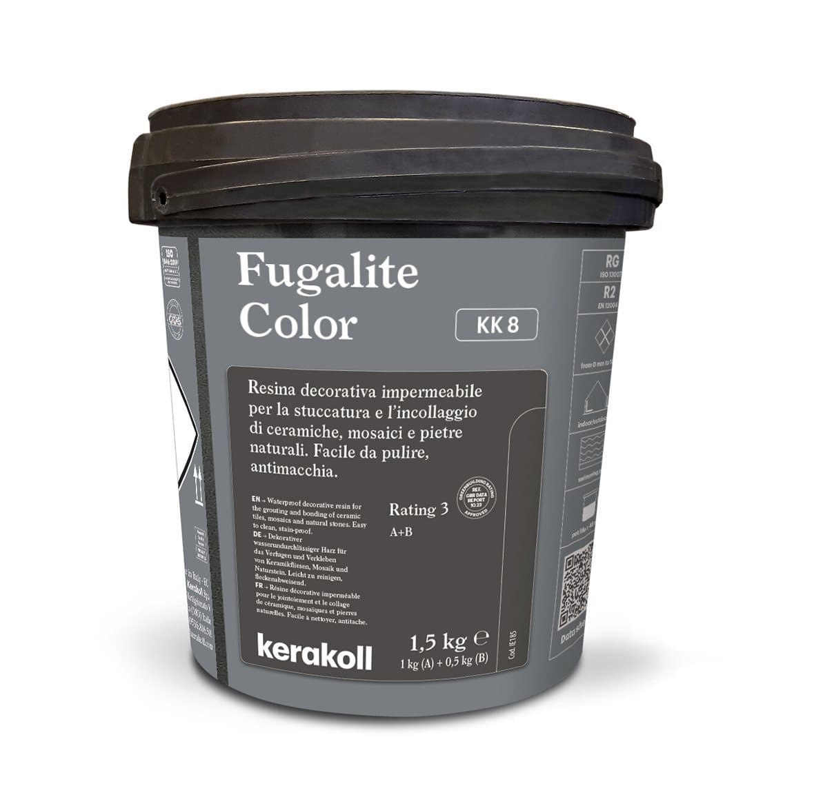Фуга эпоксидная KeraKoll Fugalite КК8 Серый 1,5 кг